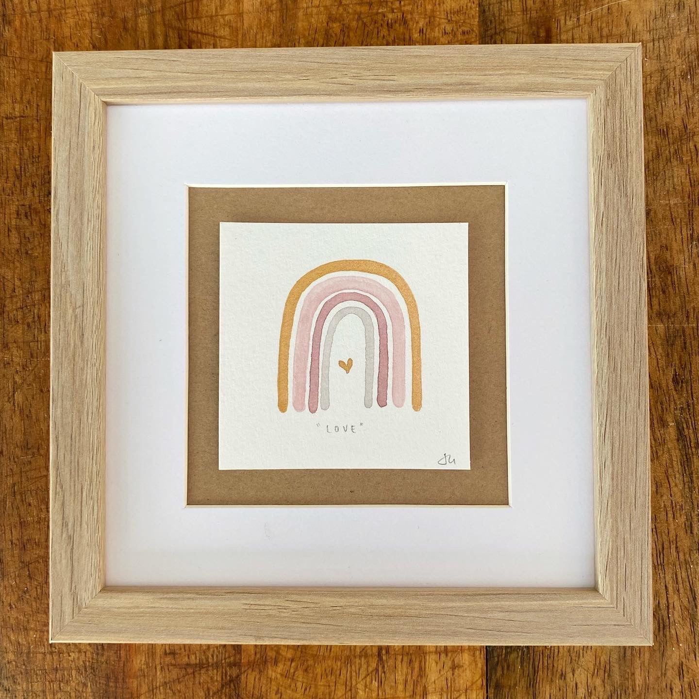 "LOVE" Rainbow Collection - Original Watercolour