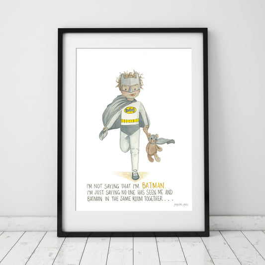 Batman | Watercolour Art Print I Unframed