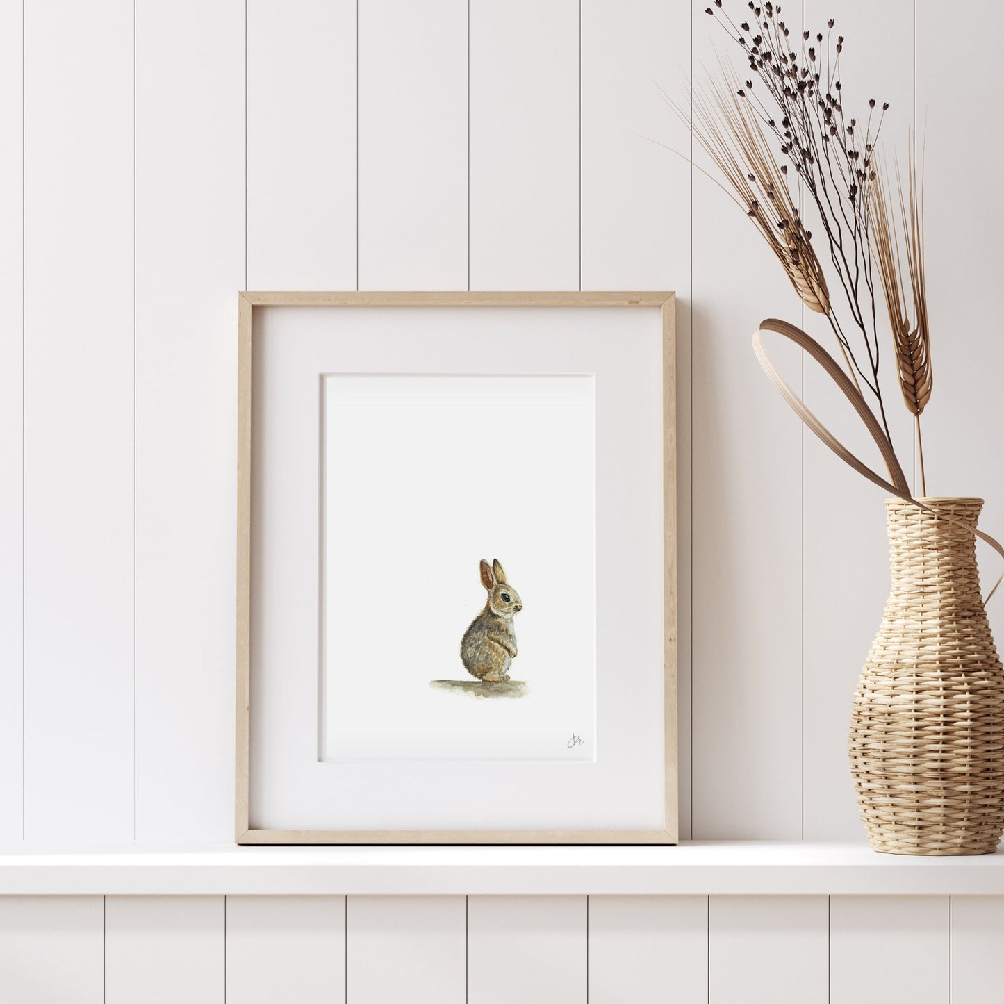 Watercolour Bunny | Woodland Series I Unframed