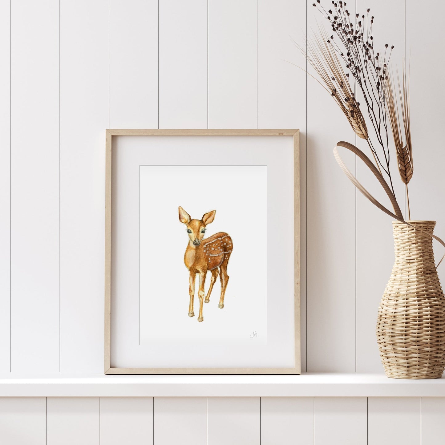 Watercolour Deer | Woodland Series I Unframed