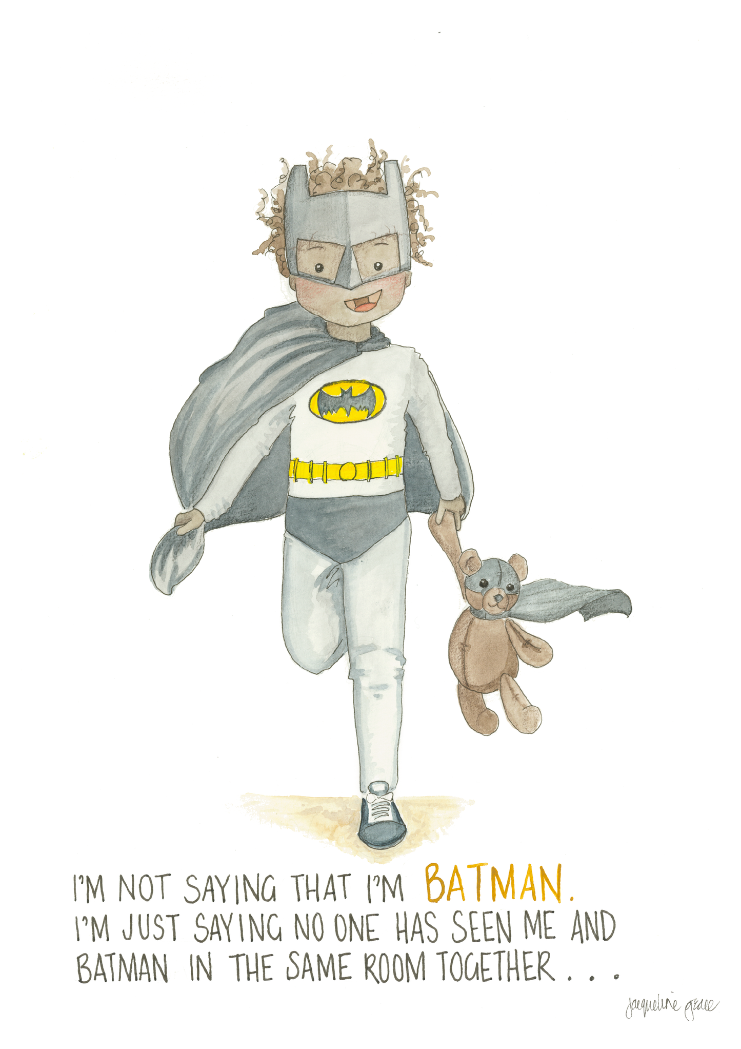 Batman | Watercolour Art Print I Unframed