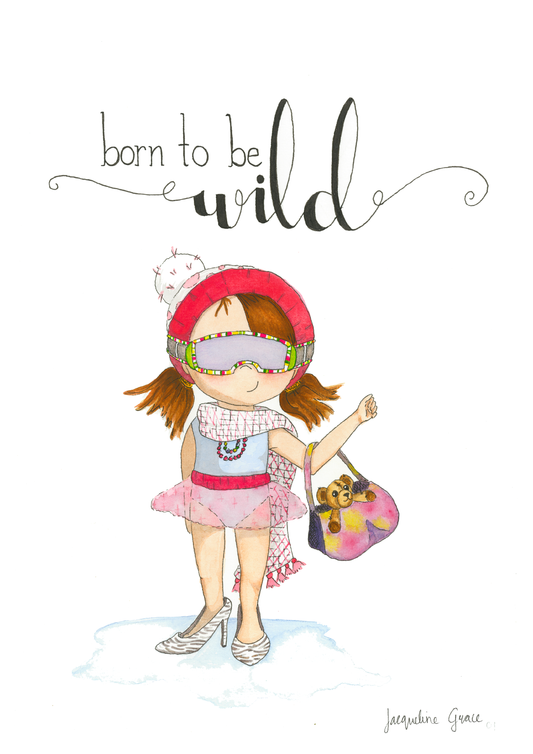 Born to be Wild | Watercolour Art Print I Unframed