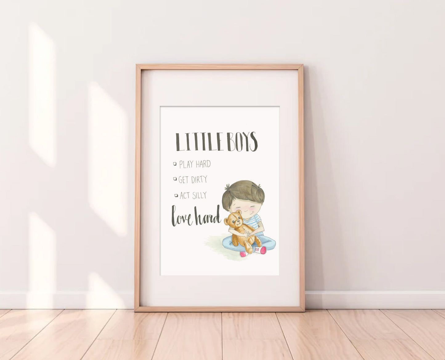 Little Boys | Watercolour Art Print I Unframed