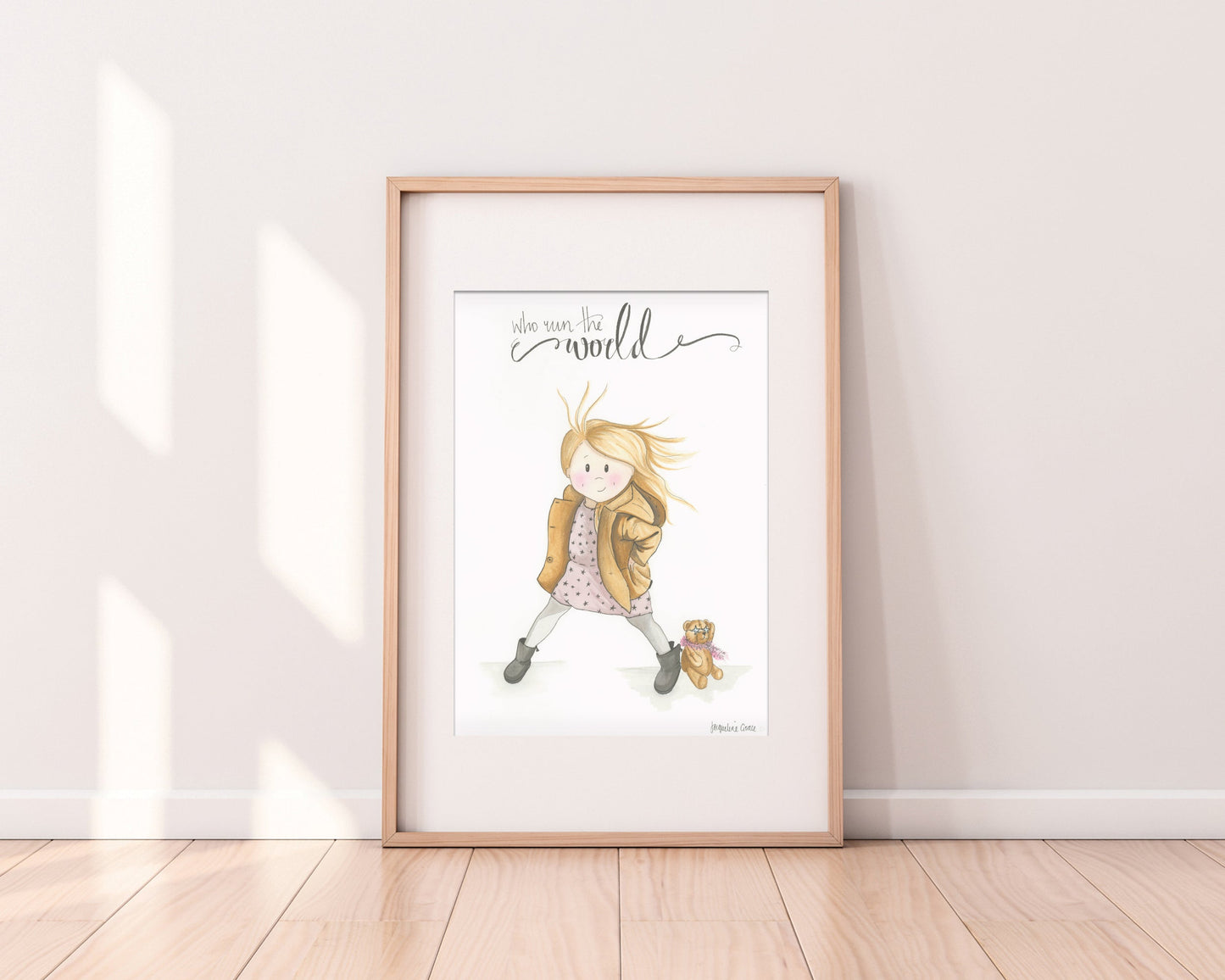 Run The World | Watercolour Art Print I Unframed