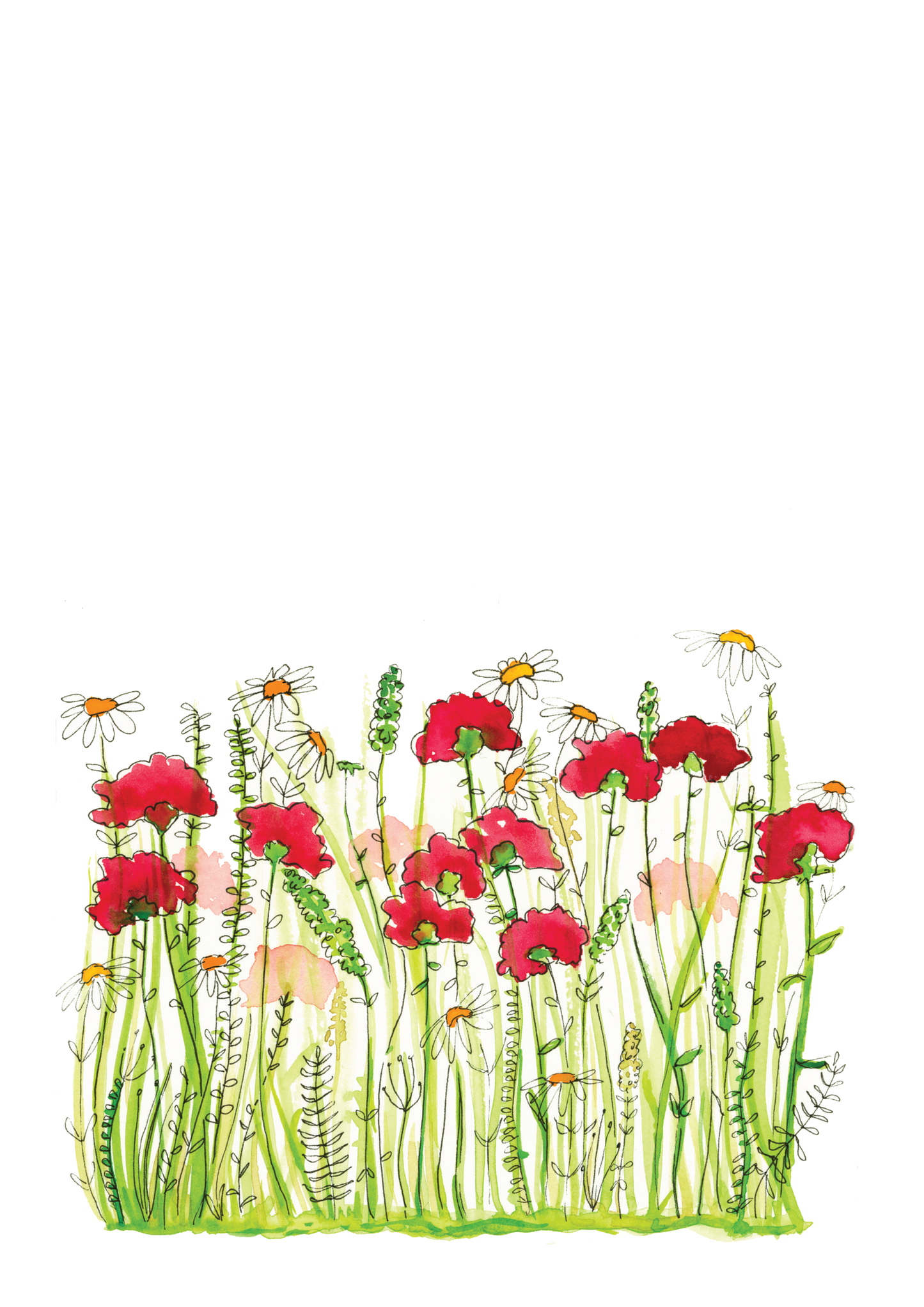 Wild Poppies | Wildflower Series I Unframed