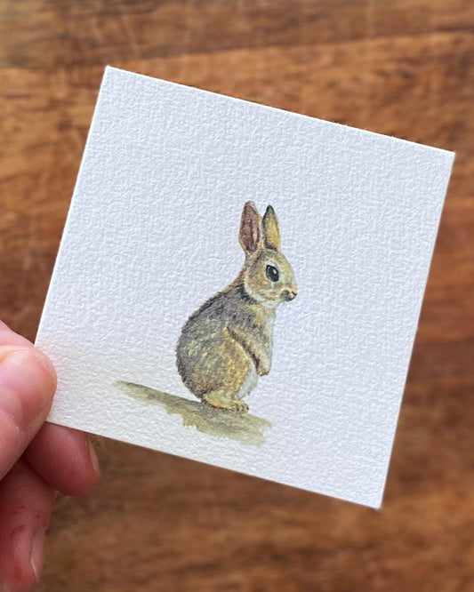 Tiny Woodland Series Bunny - Unframed