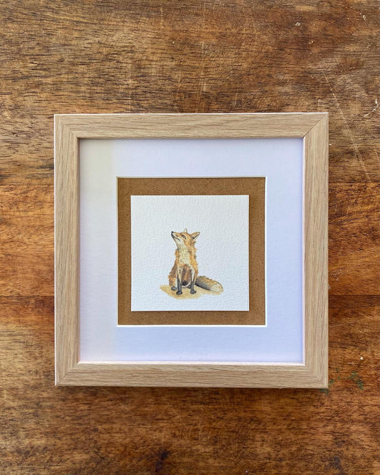 Tiny Woodland Series Fox - Unframed