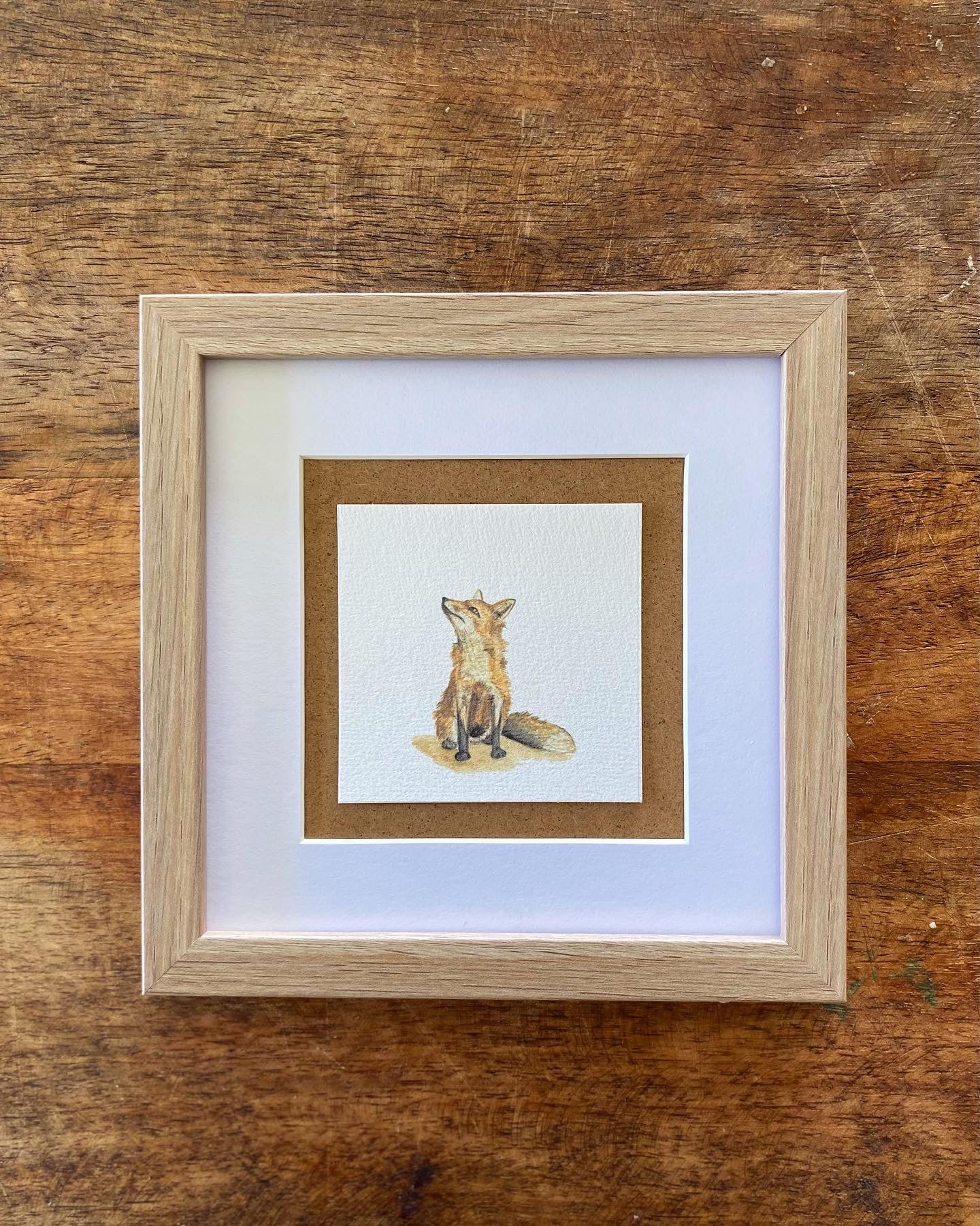 Tiny Woodland Series Fox - Framed